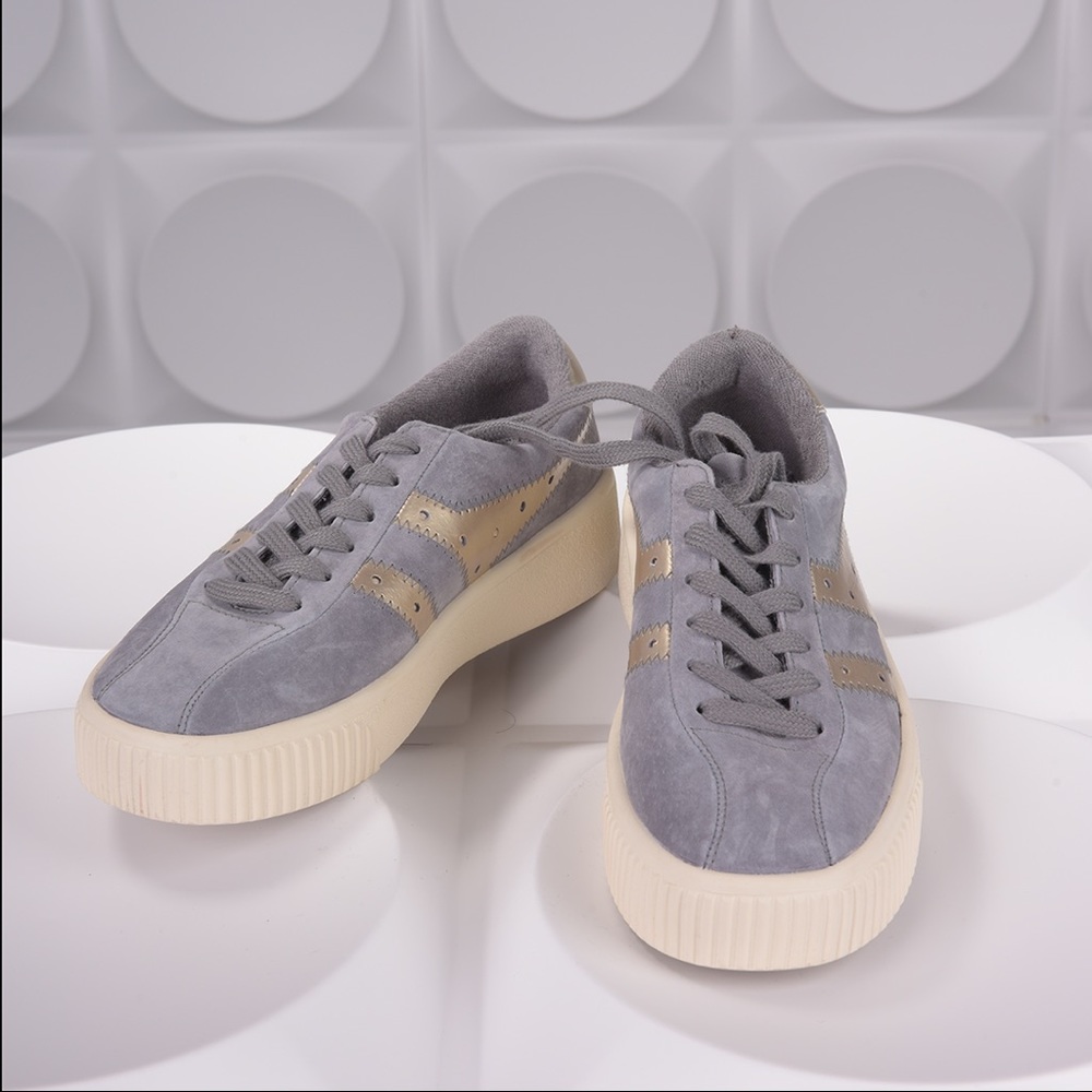 Gola Grandslam Pearl Light Grey & Gold | US 6 EURO 37 |NWOB Fun |Comfy | Trendy